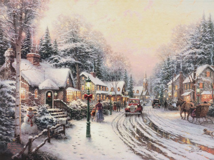 Thomas Kinkade - Village Christmas (Small) (1997)
