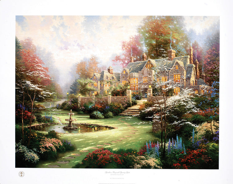 Thomas Kinkade - Gardens Beyond Spring Gate (Small) (1998)