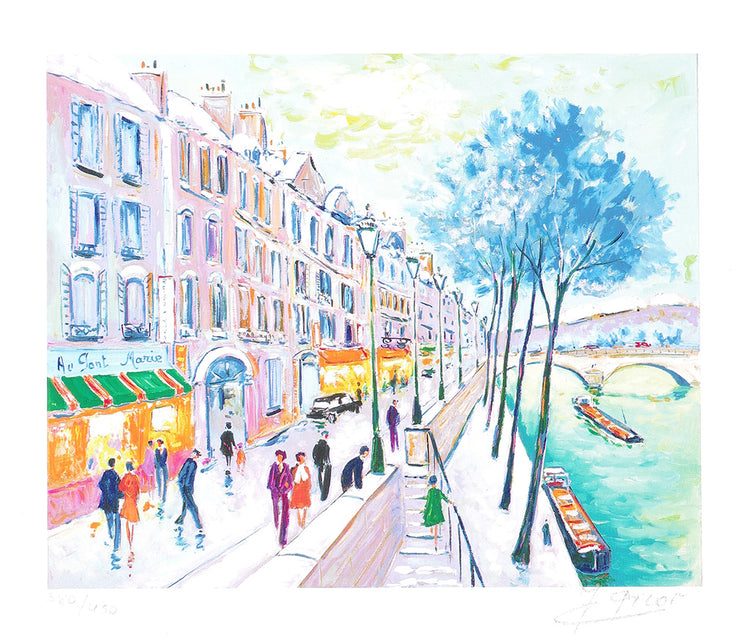 Jean-Claude Picot - Neige sur le Quai Bourbon (2004)