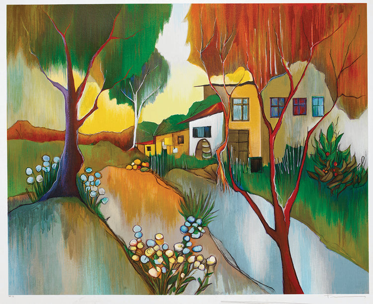 Itzchak Tarkay - Autumn in the Country (2007)
