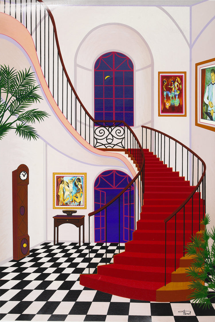 Francois "Fanch" Ledan - Interior with Red Staircase (2008)