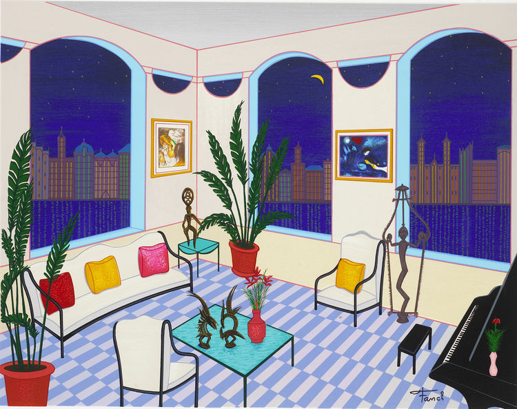Francois "Fanch" Ledan - Interior with Primitive Art (2008)