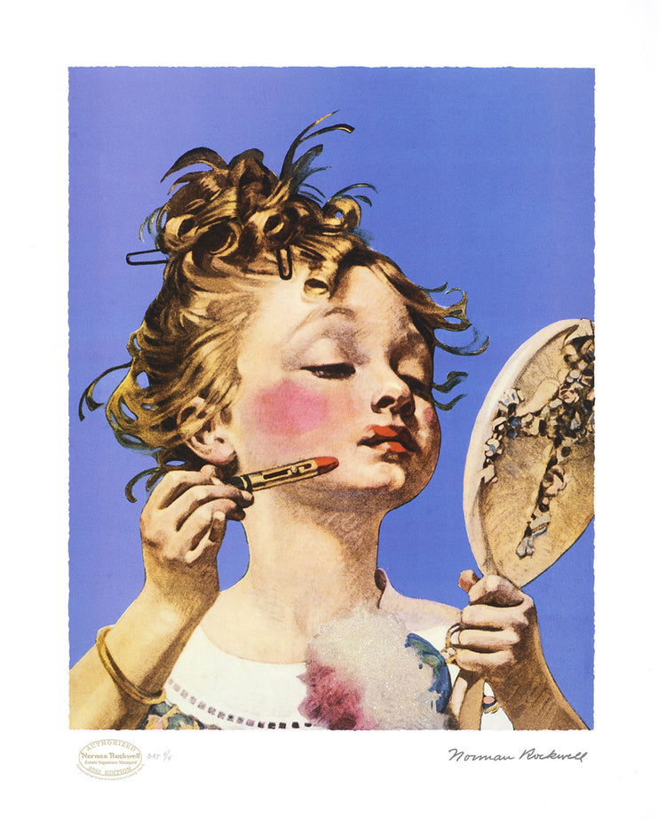 Norman Rockwell - The Little Girl with Lipstick (2012)