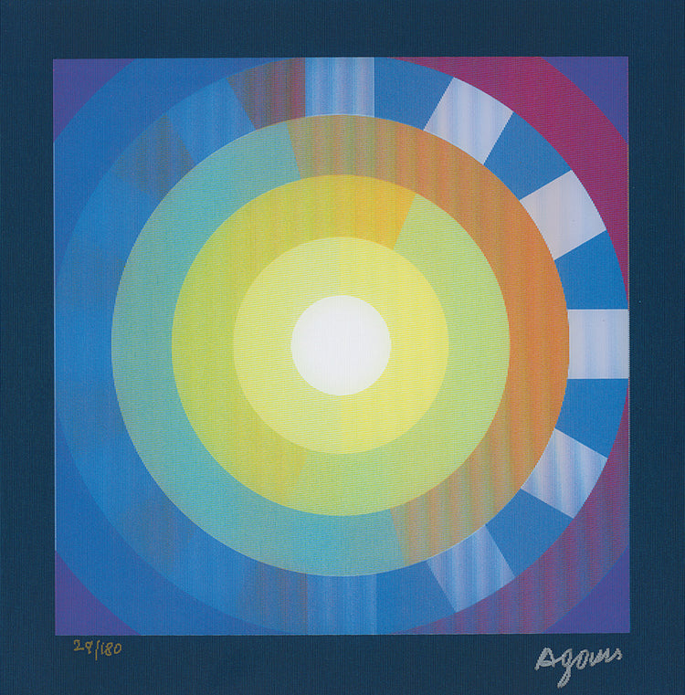 Yaacov Agam - Morning Light (Dark Border) (2015)