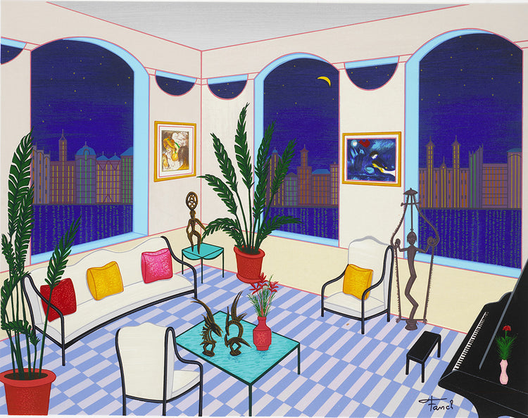 Francois "Fanch" Ledan - Interior with Primitive Art (2008)