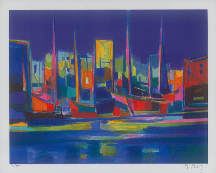 Marcel Mouly - Port à la nuit bleue (2007)
