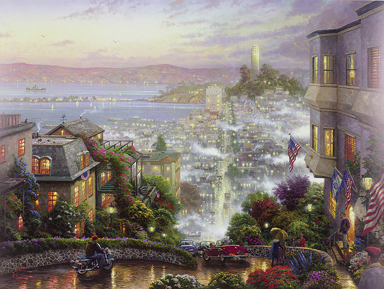 Thomas Kinkade - San Francisco, Lombard Street (2001)