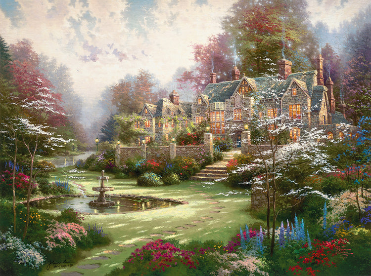Thomas Kinkade - Garden Beyond Spring Gate (Medium) (1998)