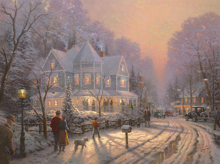 Thomas Kinkade - Holiday Gathering Christ (XL) (1998)