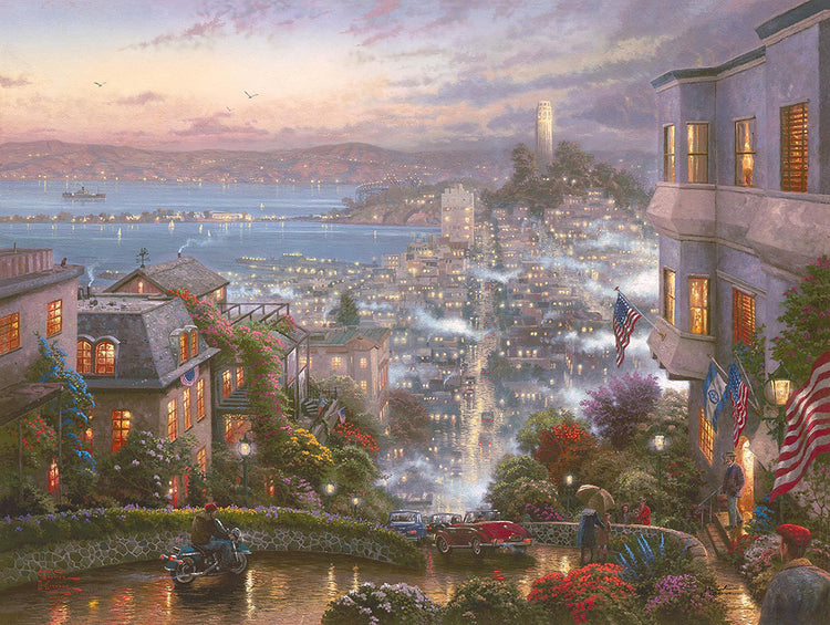 Thomas Kinkade - San Francisco, Lombard St (XL) (2001)