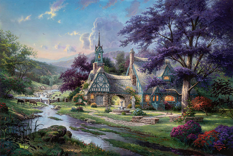 Thomas Kinkade - Clocktower Cottage (Large) (2000)