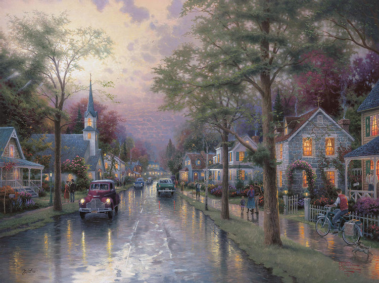 Thomas Kinkade - Hometown Morning (XL) (2000)