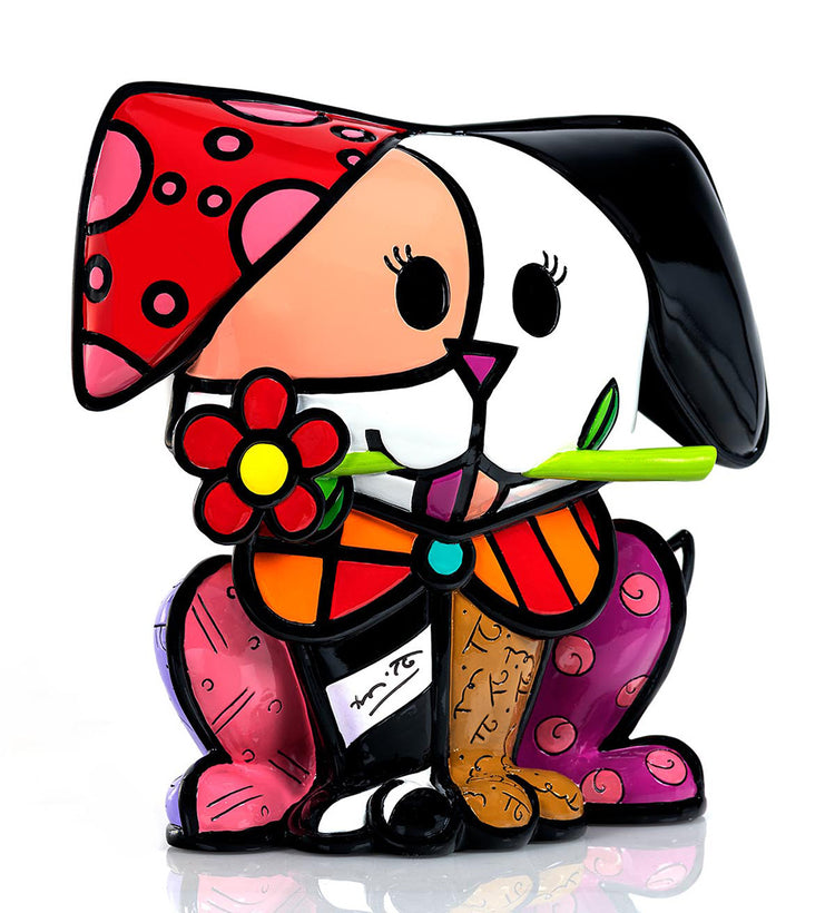 Romero Britto - Puppy Flower (2019)