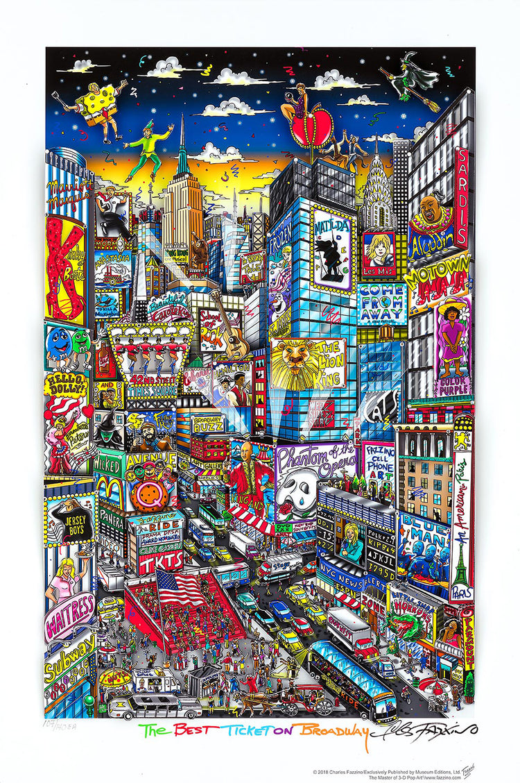 Charles Fazzino - The Best Ticket on Broadway (2018)