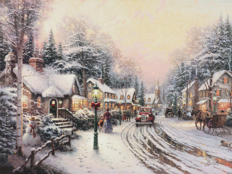Thomas Kinkade - Village Christmas (Small) (1997)