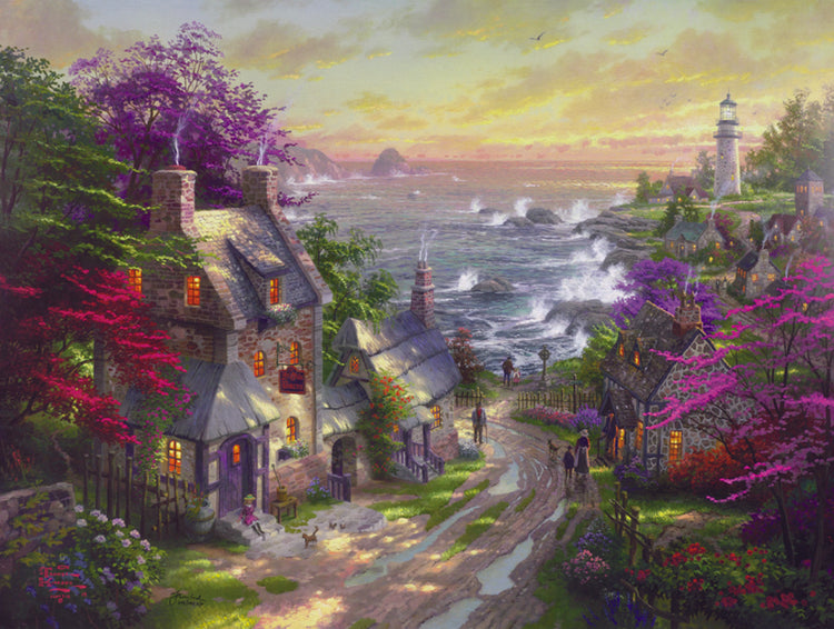 Thomas Kinkade - Village Lighthouse (2002)