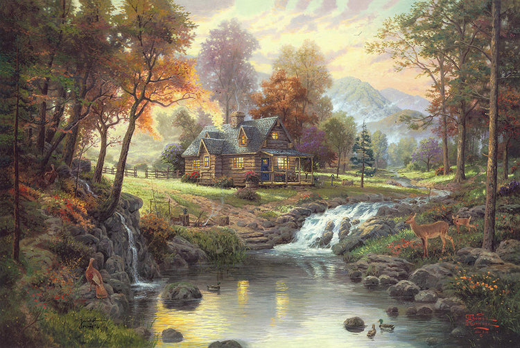 Thomas Kinkade - Mountain Retreat (Small) (2005)