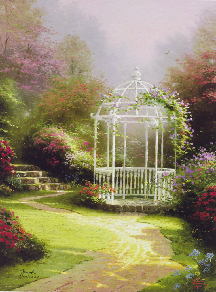 Thomas Kinkade - Lilac Gazebo (1996)