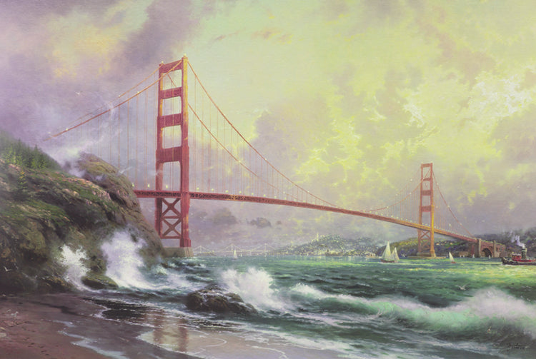 Thomas Kinkade - San Francisco, Golden Gate Bridge (1995)