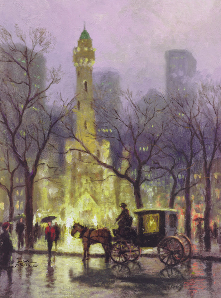 Thomas Kinkade - Watertower, Chicago (Small) (1998)