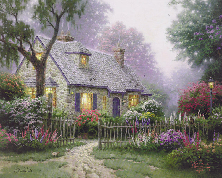 Thomas Kinkade - Foxglove Cottage (Small) (1999)