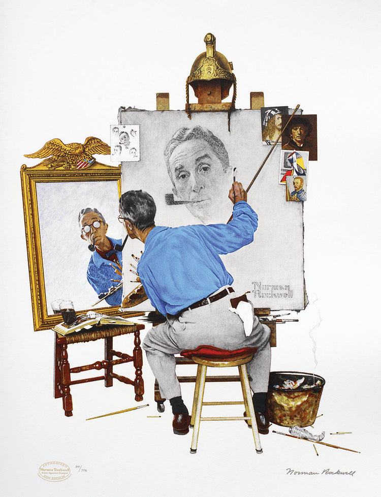 Norman Rockwell - Triple Self Portrait (2007)