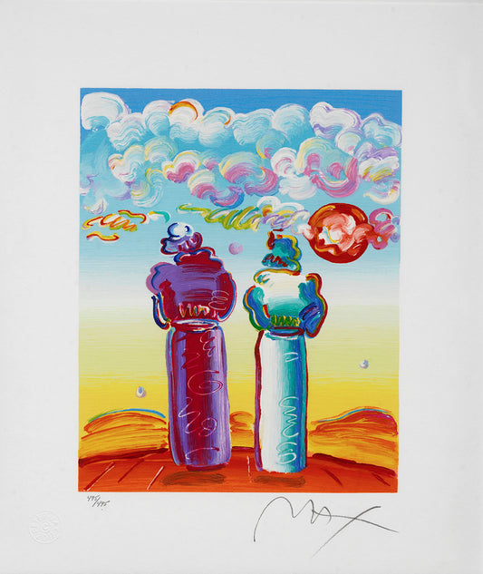 Peter Max - Two Sages Looking at Sunrise (2017)