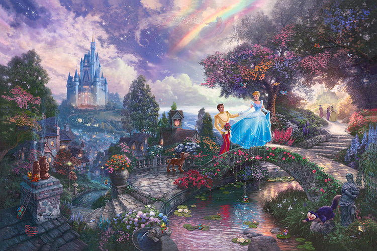 Thomas Kinkade - Cinderella Wishes Upon a Dream (Medium) (2009)